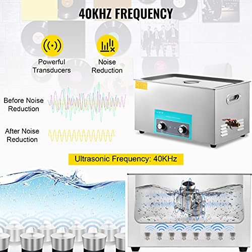 10L Ultrasonic Cleaner 304 Stainless Steel with Heater Timer I5313