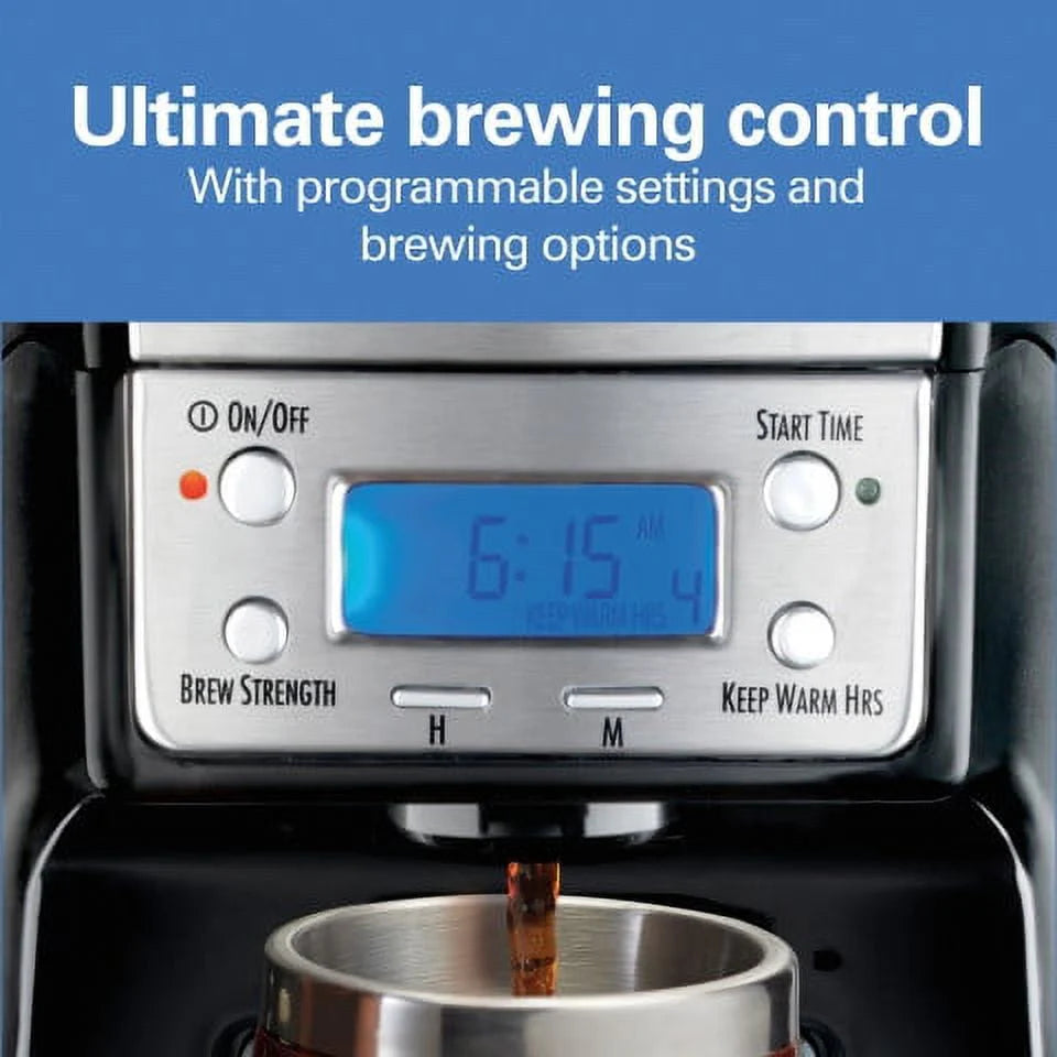 12-Cup Stainless Steel Coffeemaker H108
