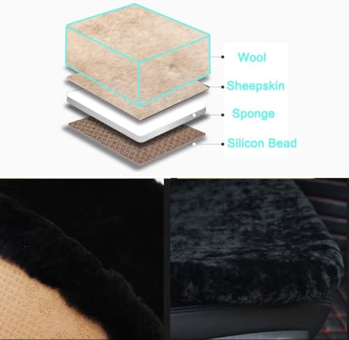 100% Natural Sheepskin Car Seat Cushion V348