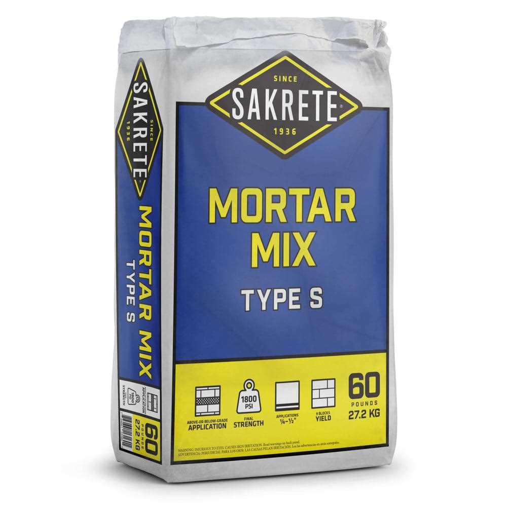 60 lb Type S Mortar Mix E381797