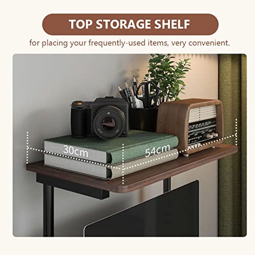 Small Computer Desk with Storage Shelves M58558
