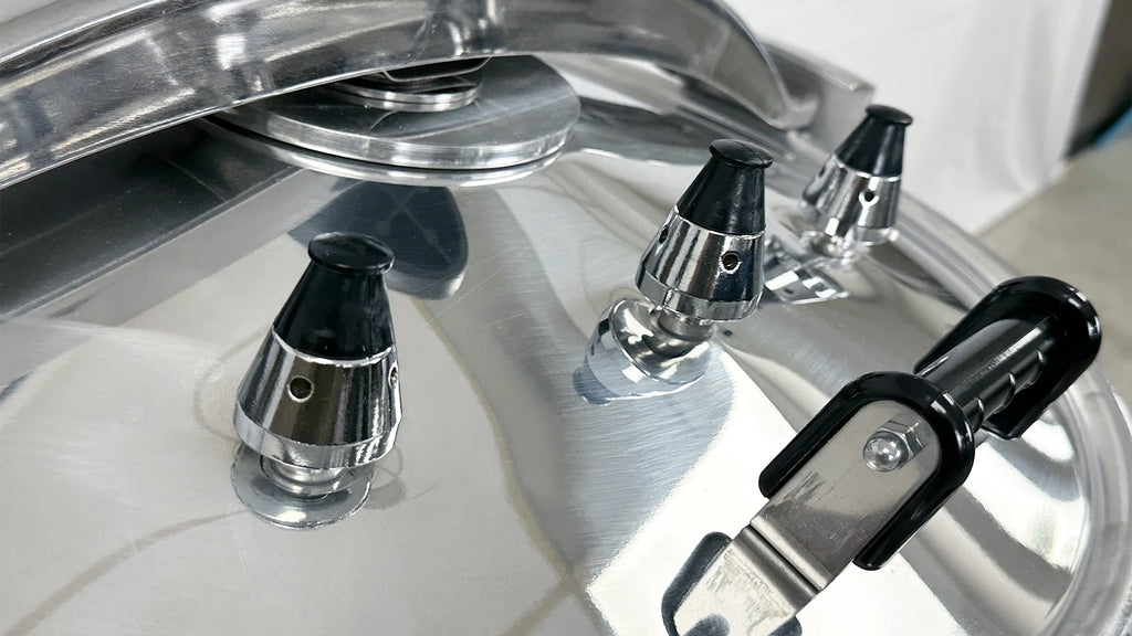 100 QT Aluminum Commercial Pressure Cooker O26693