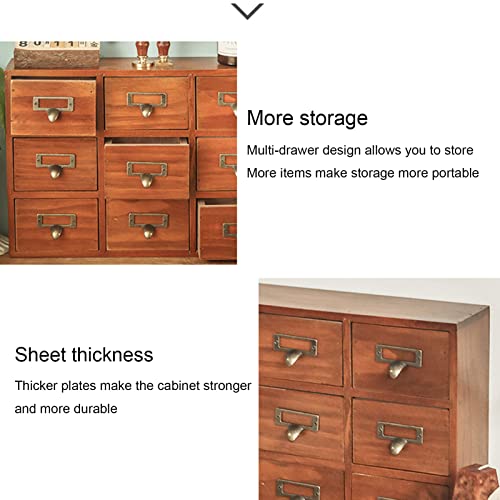 Traditional Solid Wood Small Chinese Medicine Cabinet Apothecary Drawer Dresser M985
