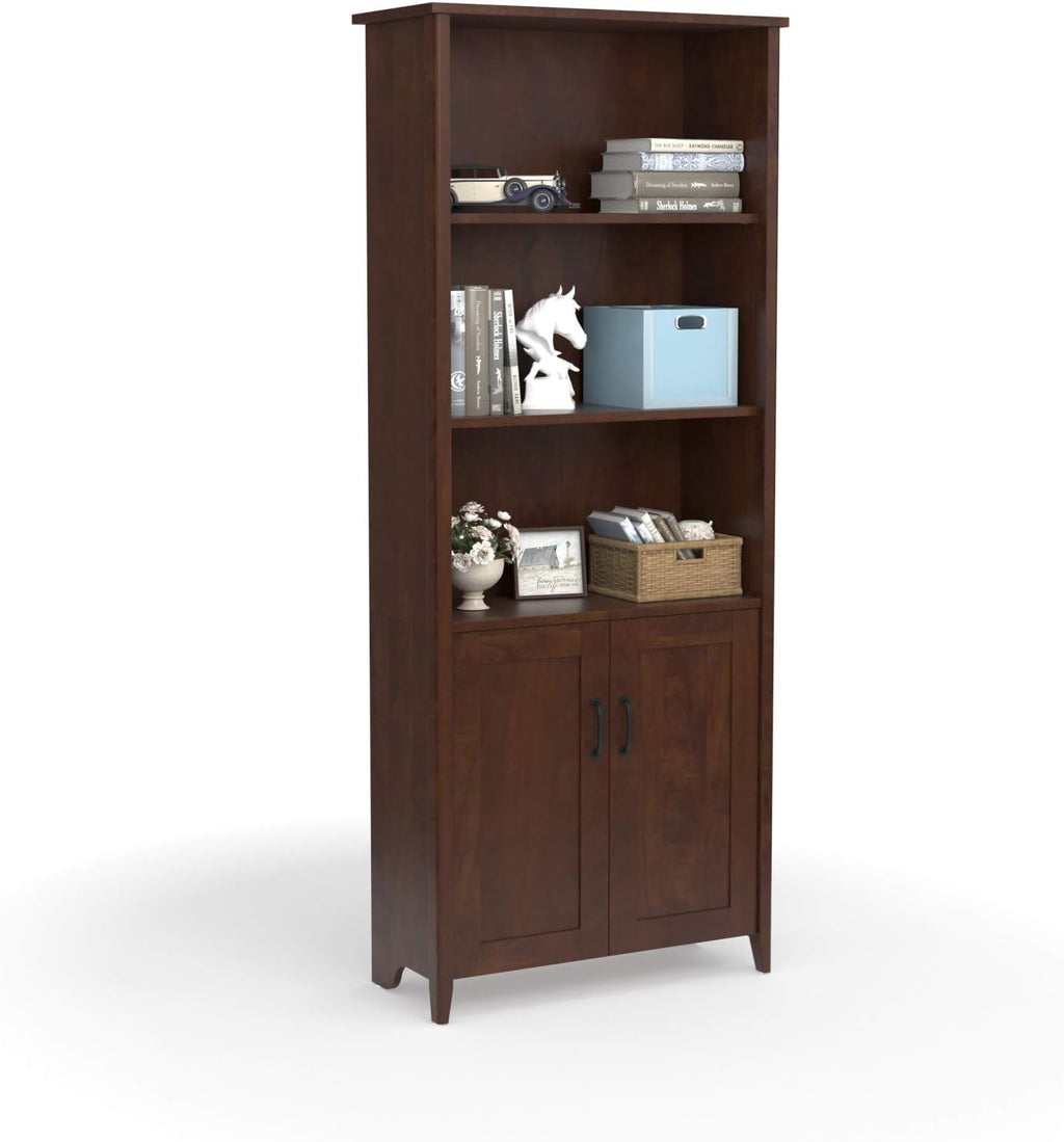 5 Shelf Tanned Cherry Bookcase G3877