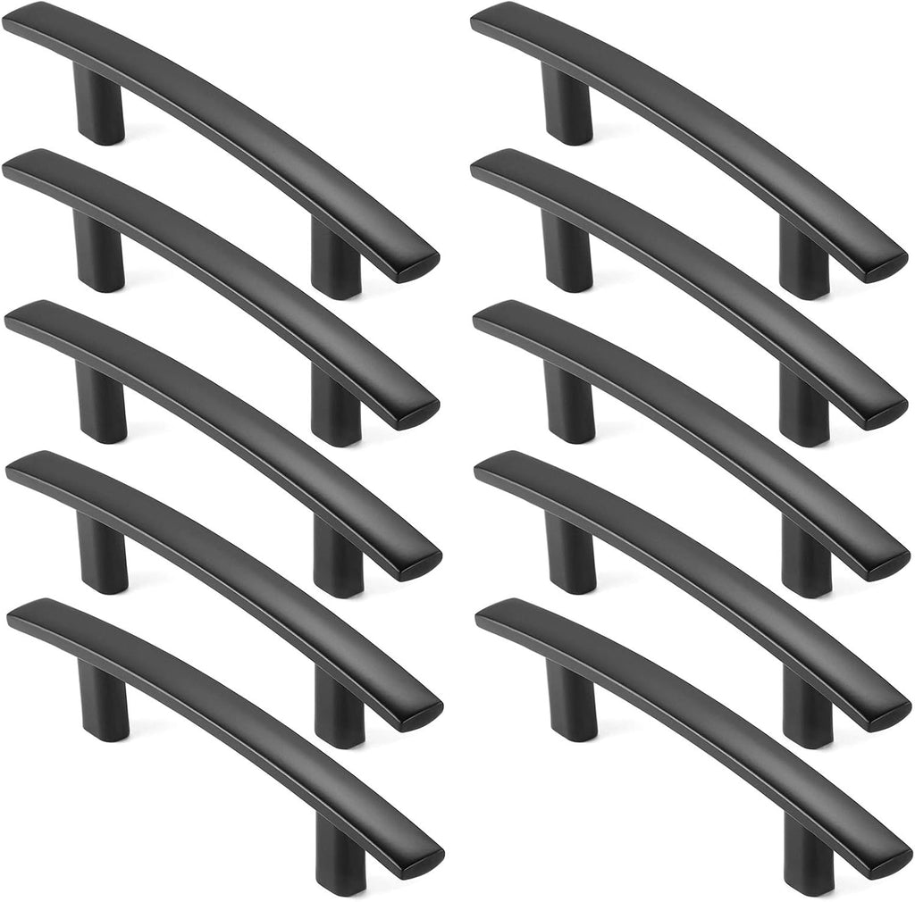 25 Pack Matte Black Kitchen Cabinet Arch Pulls Handles I20180