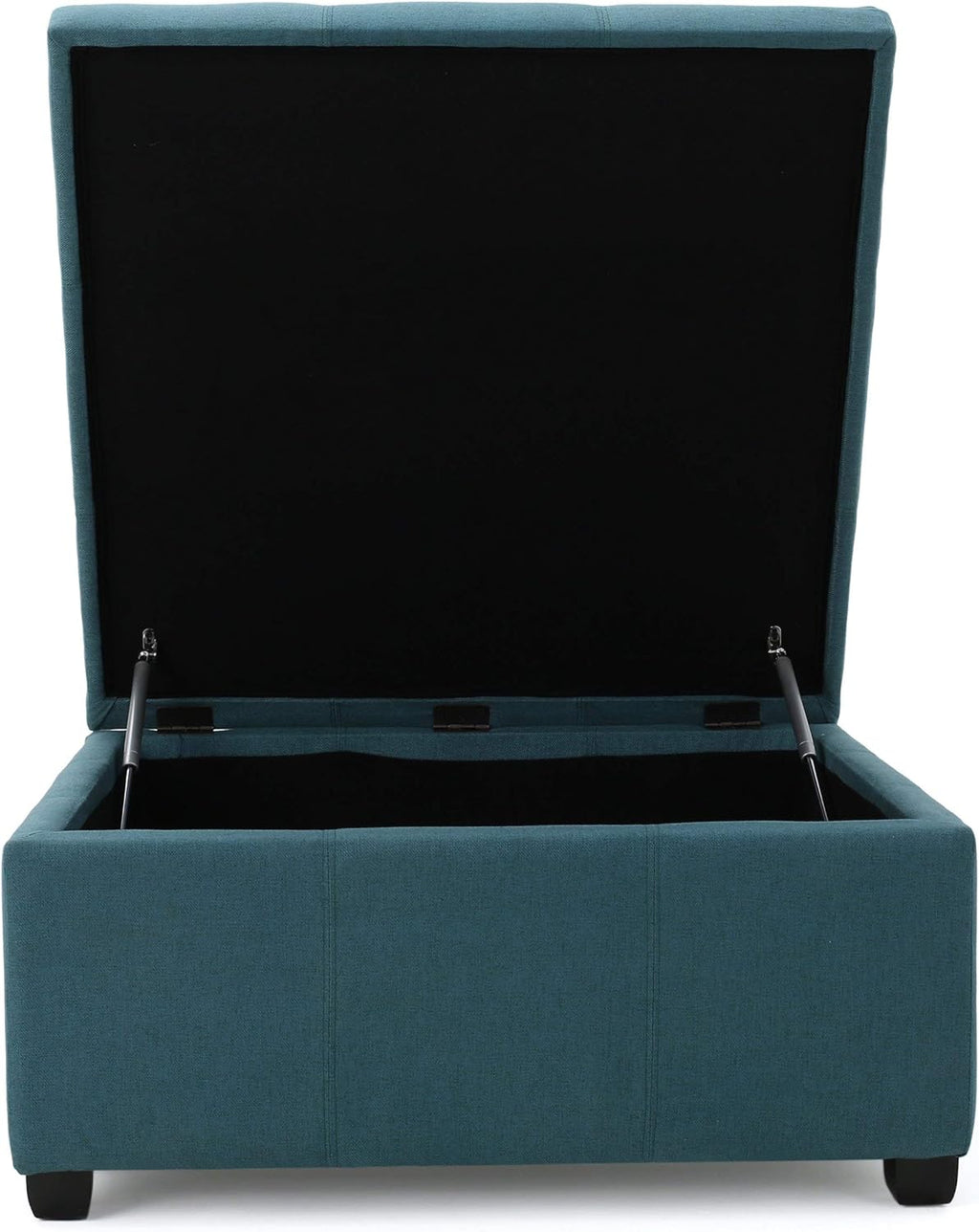 Dark Teal Fabric Storage Ottoman A4157