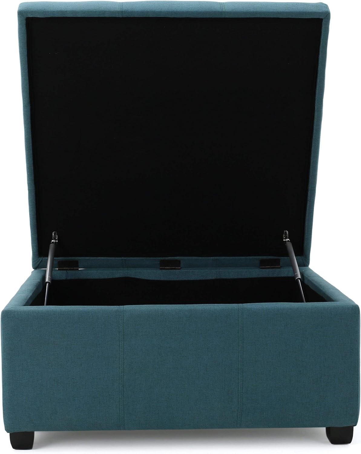 Dark Teal Fabric Storage Ottoman A4157
