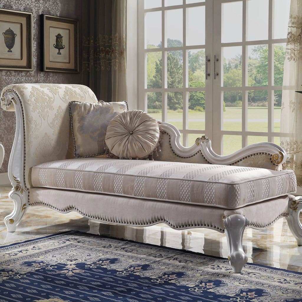 One Arm Chaise in Antique Pearl K421