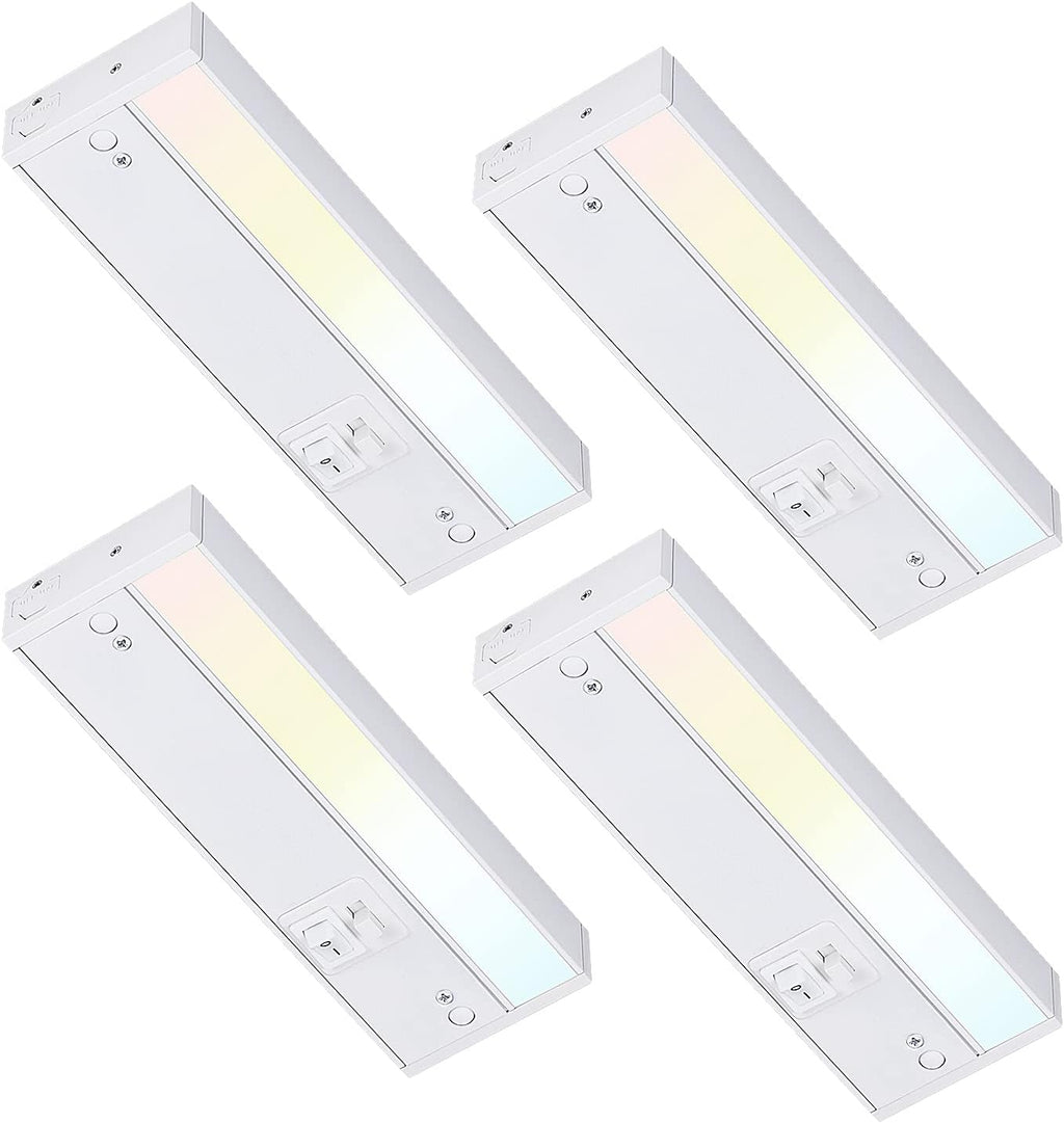 Dimmable LED Under Cabinet Light, 12 Inch, 3 Color Selectable, Pack of 4 R804877