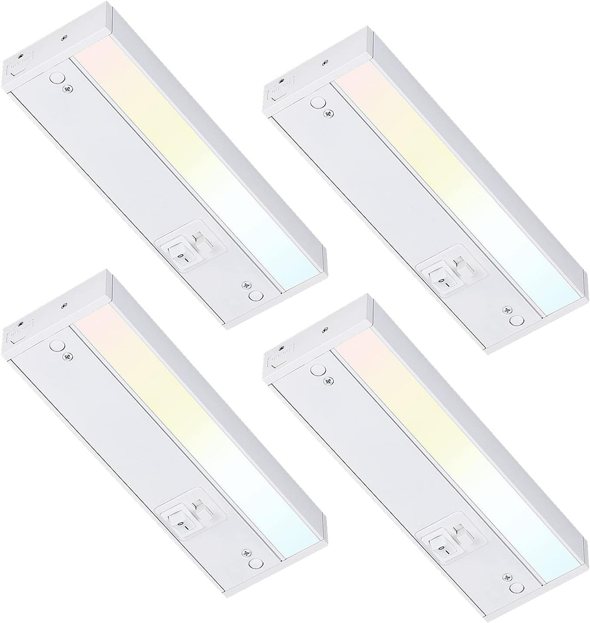 Dimmable LED Under Cabinet Light, 12 Inch, 3 Color Selectable, Pack of 4 R804877