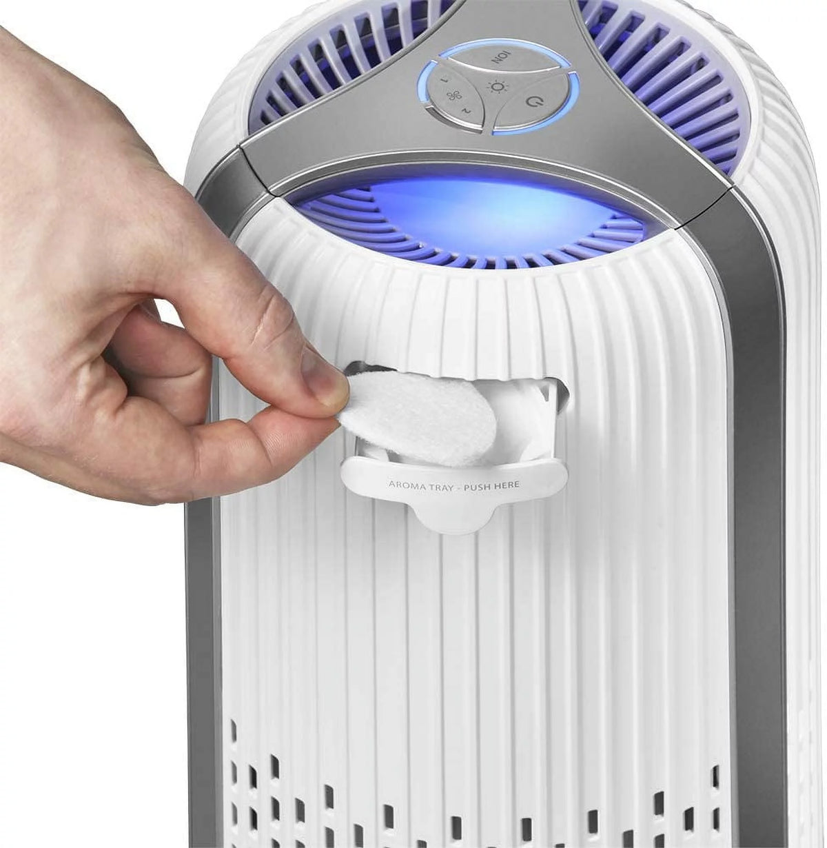 White 4-in-1 Tower Air Purifier with HEPA Filtration E42054