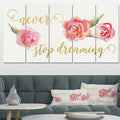 Gold Graphic Art Multi-Piece Image on Canvas X956343