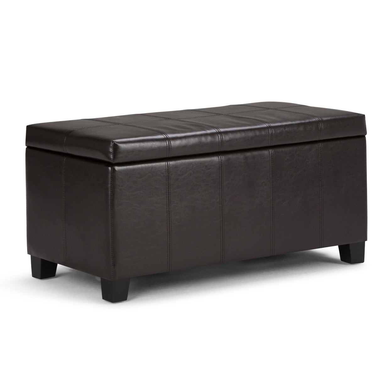 Black Storage Ottoman Bench Y5433