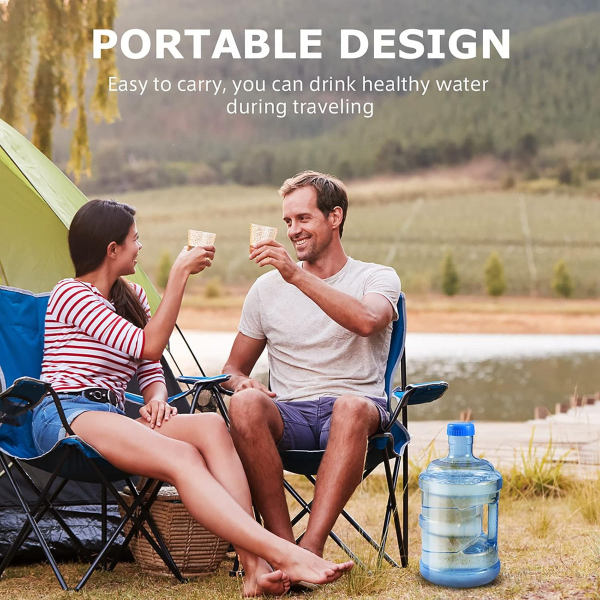 Plastic 5 Gallon Water Bottle with Cap PVC L950
