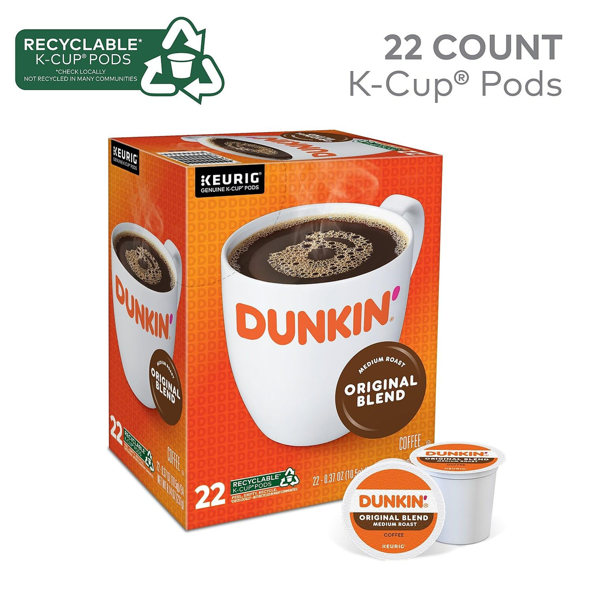 22 Keurig K-Cup Pods Medium Roast Coffee A971