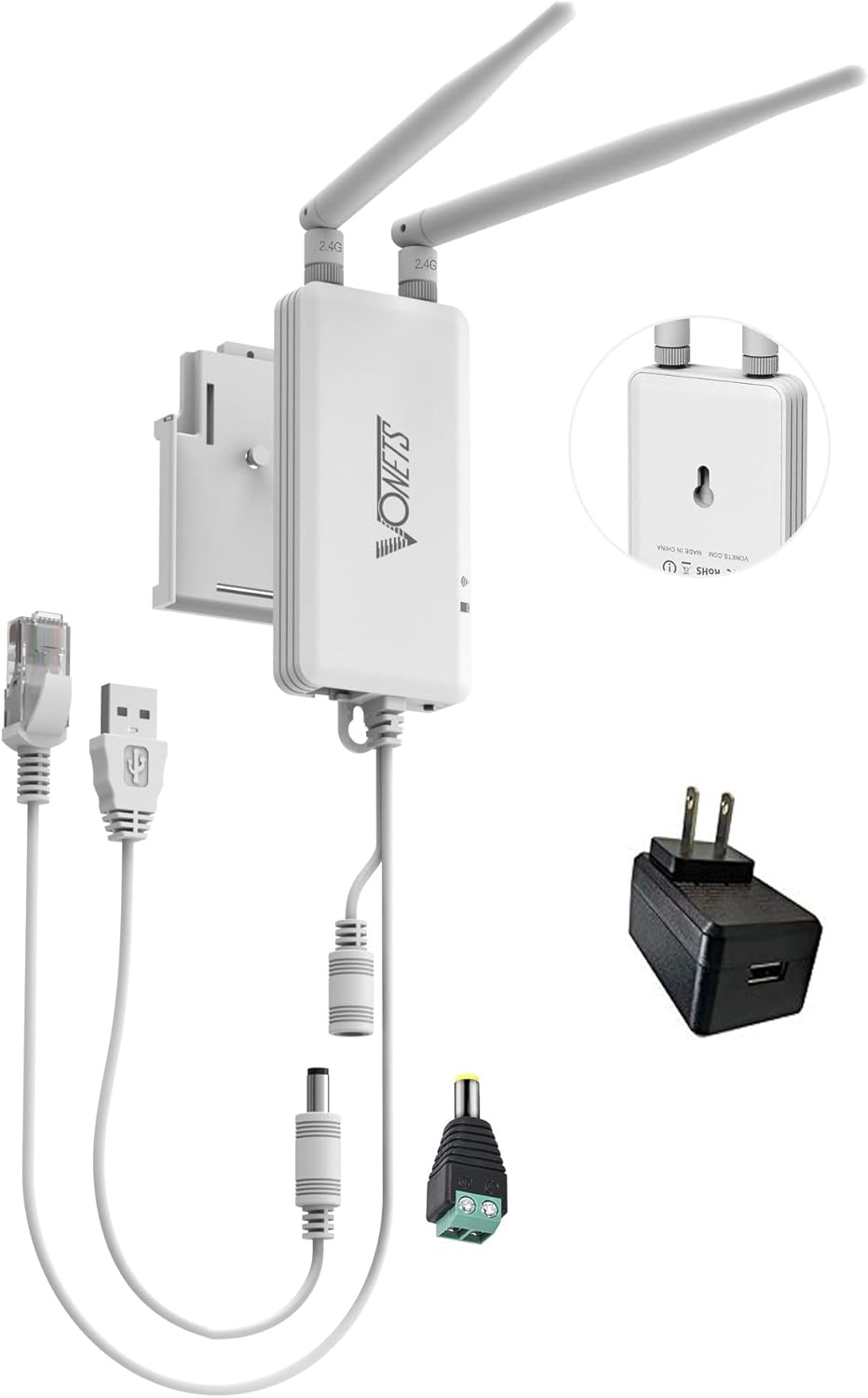 2.4GHz WiFi Bridge Ethernet Wireless Repeater Pack of 2 J82664