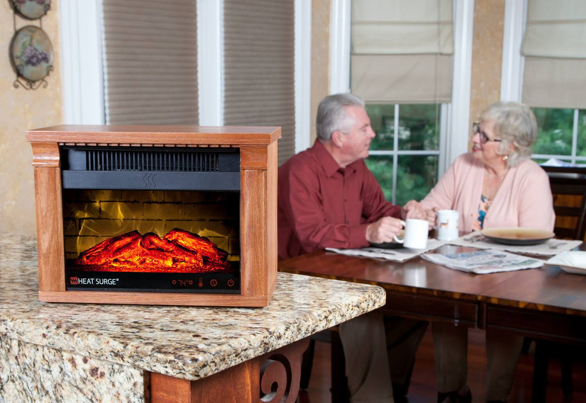 Portable Electric Fireplace Heater with Remote Control M502620