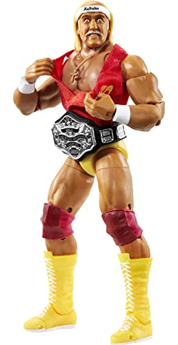 WWE Ultimate Edition Action Figure & Accessories Set, 6-inch Collectible with 30 Articulation Points, Swappable Pieces & Entrance Gear D9554