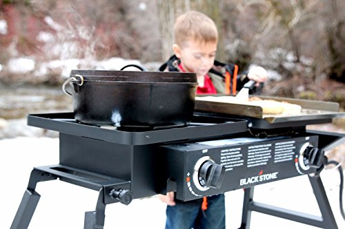 Stainless Steel 2 Burner Portable Gas Grill and Griddle Combo Z363