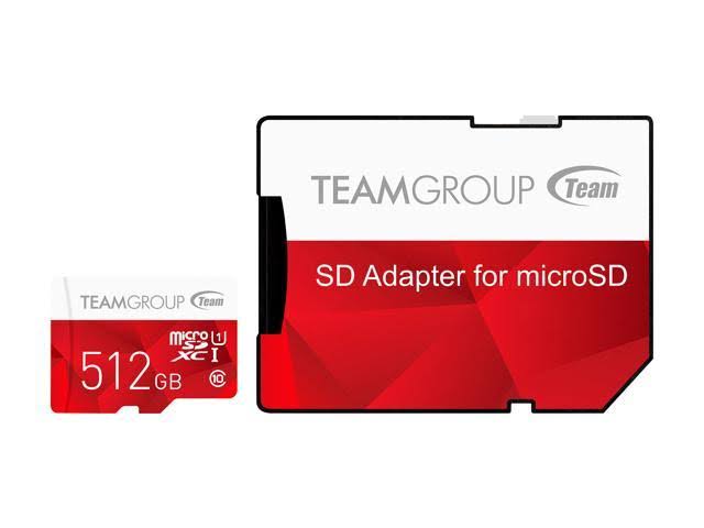 512gb microSDXC CL10 UHS-I Memory Card with SD Adapter L47145