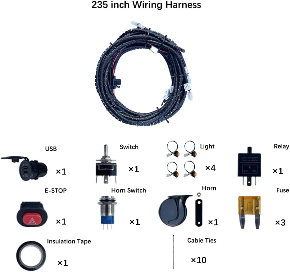 ATV/UTV Turn Signal Kit with Horn B300