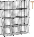 White 12-Cube Wire Cube Storage Organizer W547572
