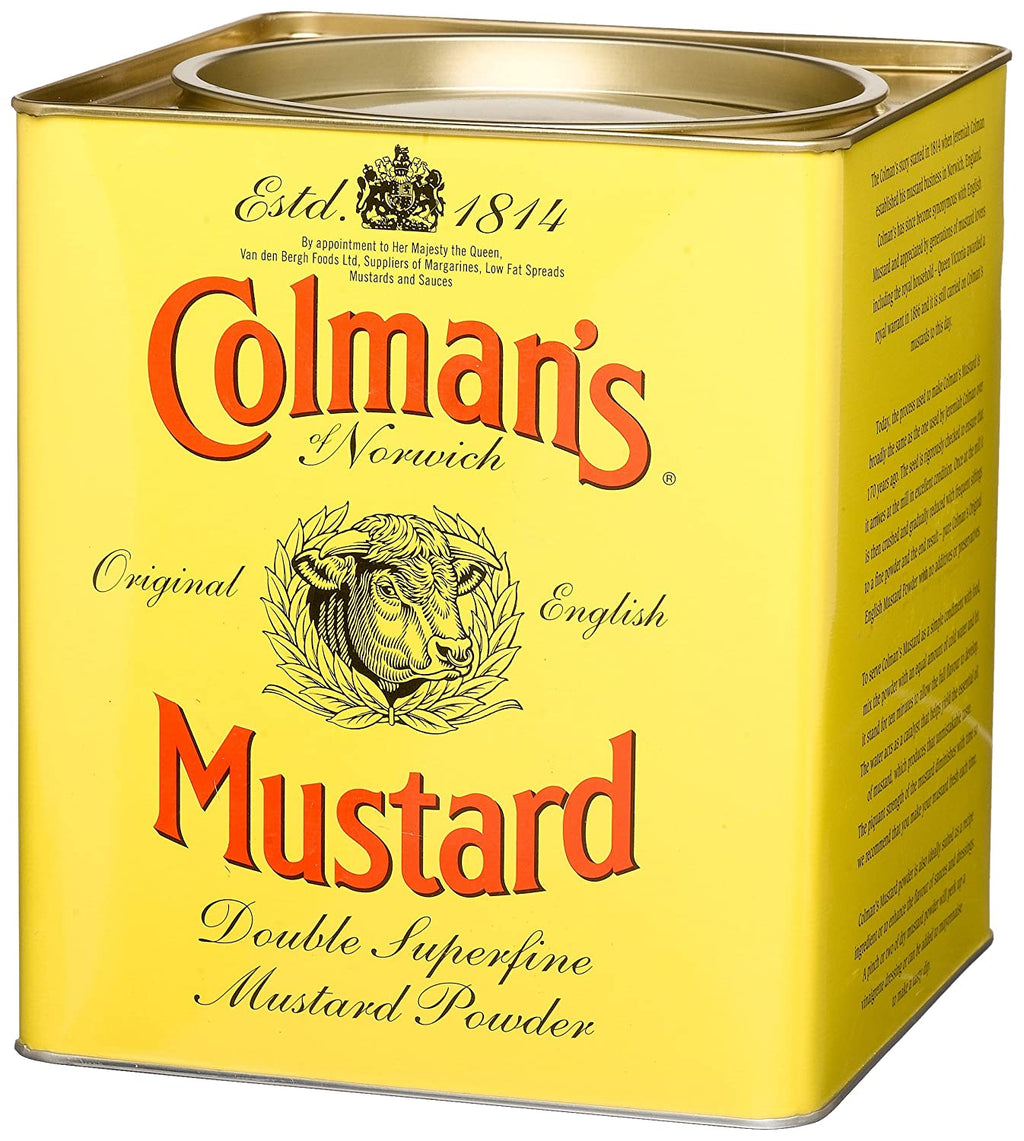Double Superfine Mustard Powder, 4 Pound 6 Ounce Tin I3157