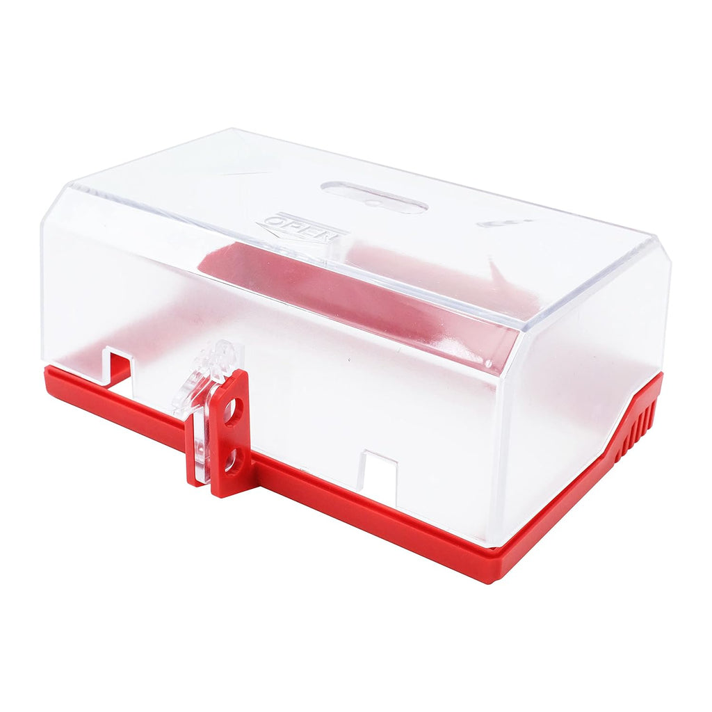 XL Rectangular Lockout Box Type Transparent Push Start Button Cover Lockable Push Button Switch Cap Pack of 2 A22595