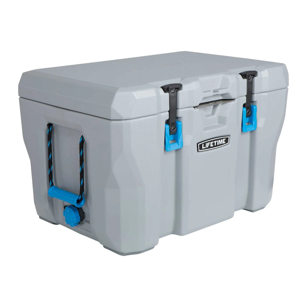 55 Quart Polyethylene Cooler, Light Gray A9794