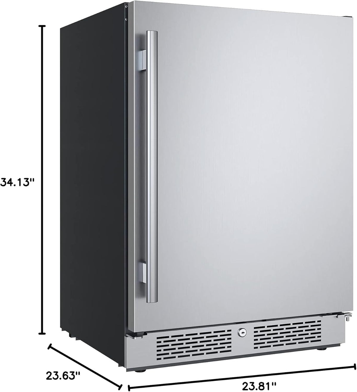 24 Inch Wide 5.66 Cu. Ft. Built-In Compact Refrigerator with Right Hinge P43487