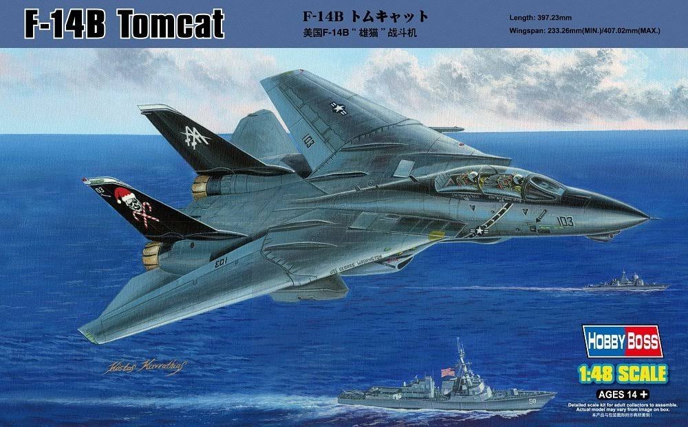 1/48 F-14B Tomcat Aircraft Model Kit M180