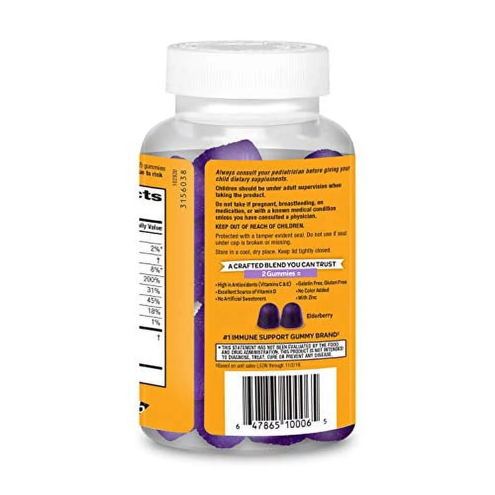 130 Count Elderberry Gummies with Vitamins & Zinc J530261