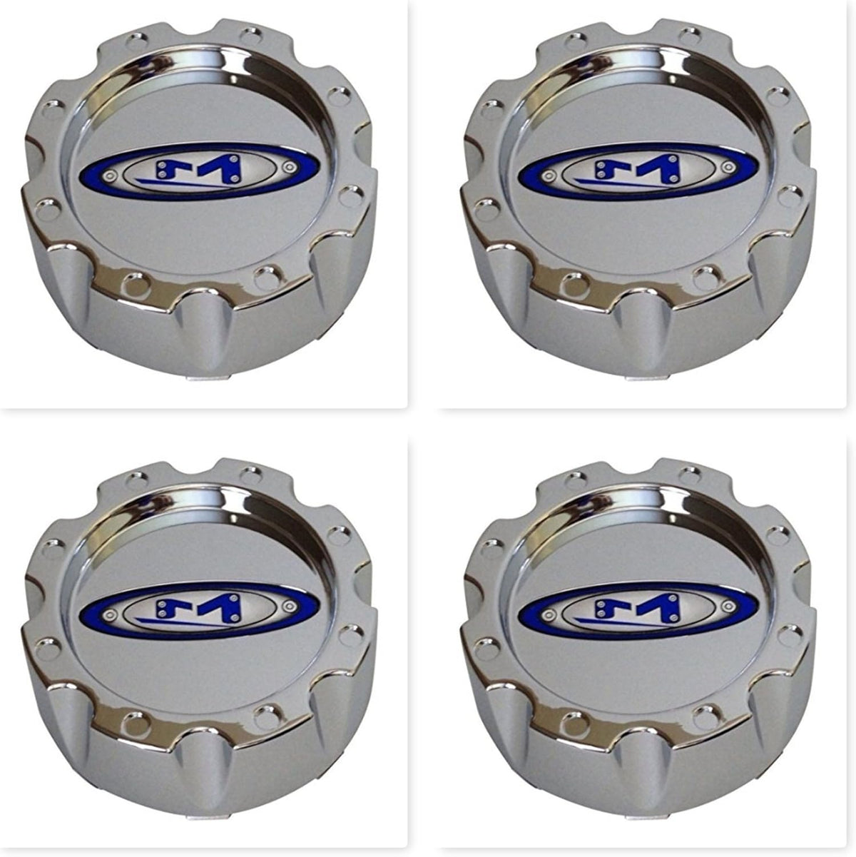 4 Pack Chrome Wheel Center Cap R206