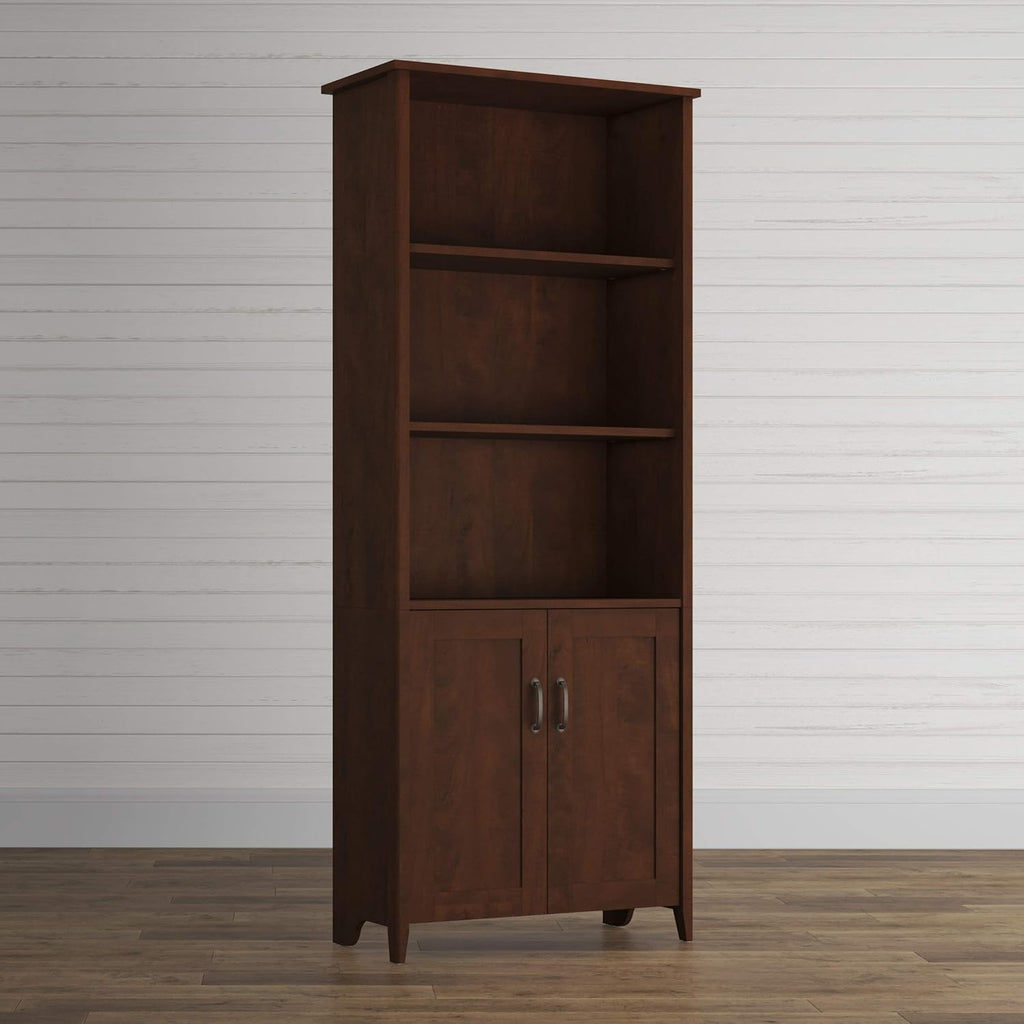 5 Shelf Tanned Cherry Bookcase G3877