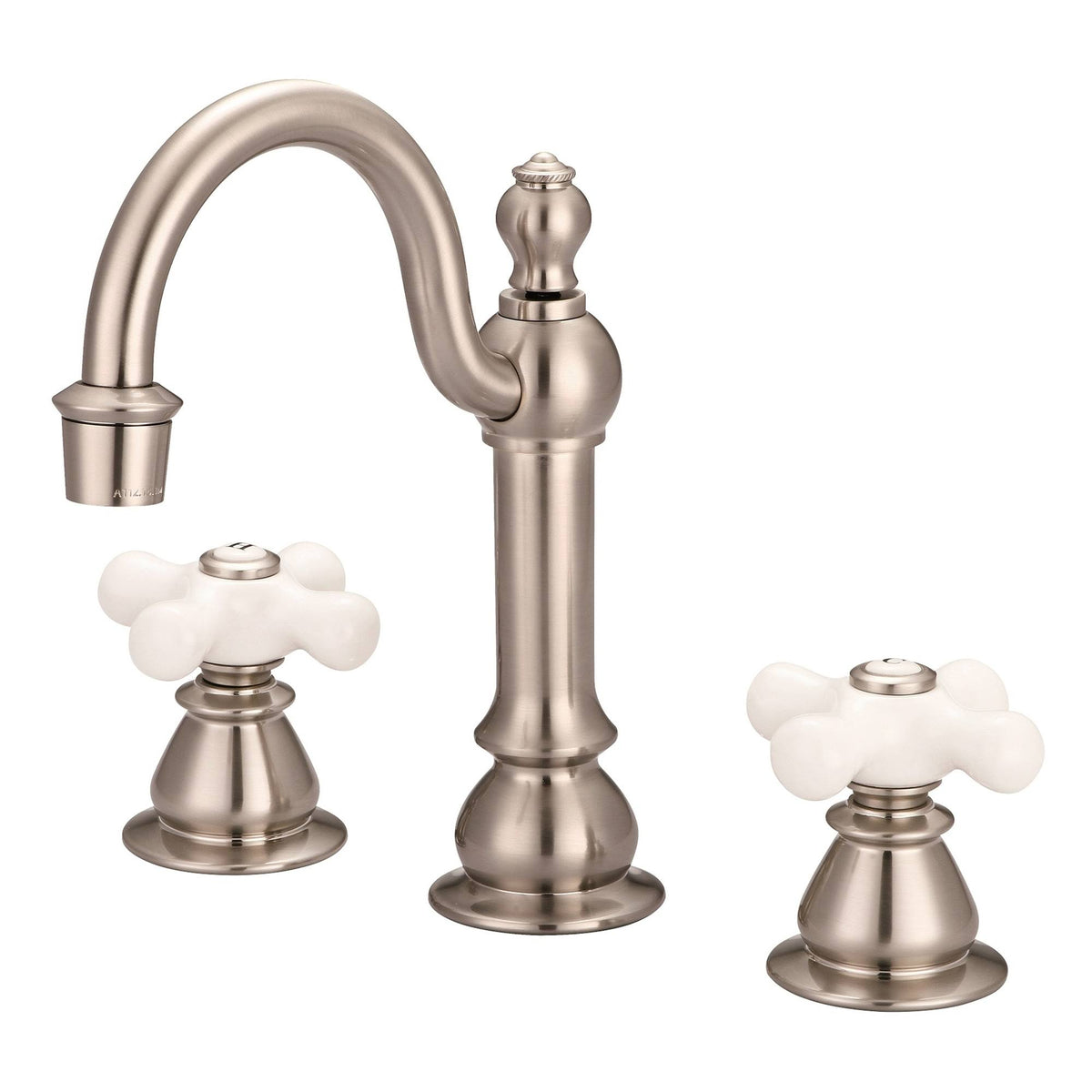 Brushed Nickel Widespread Lavatory Faucets with Pop-Up Drain X850167