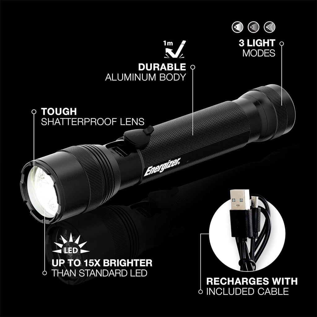 Black LED Tactical Rechargeable Flashlight T8927