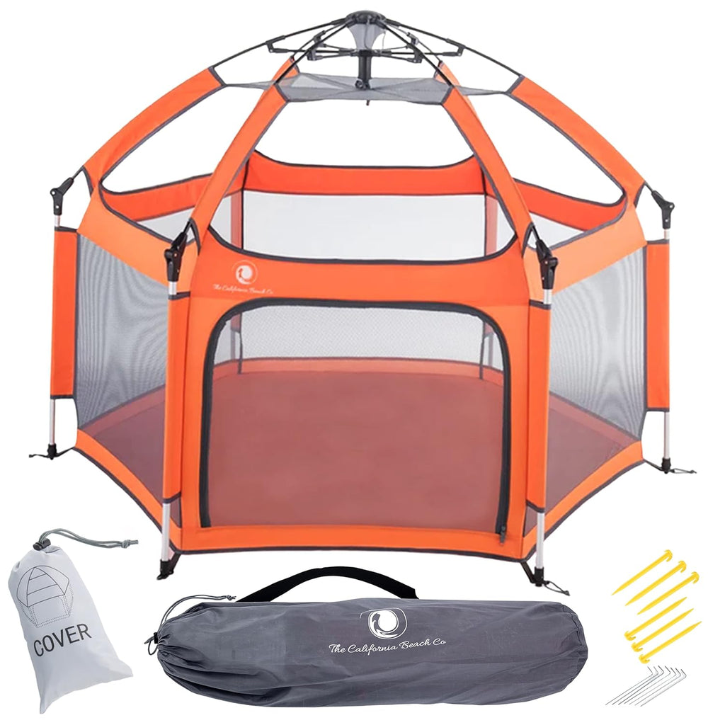 Portable Folding Playpen with Sun Shade Cover W402