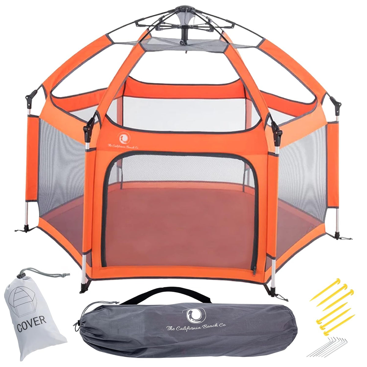 Portable Folding Playpen with Sun Shade Cover W402