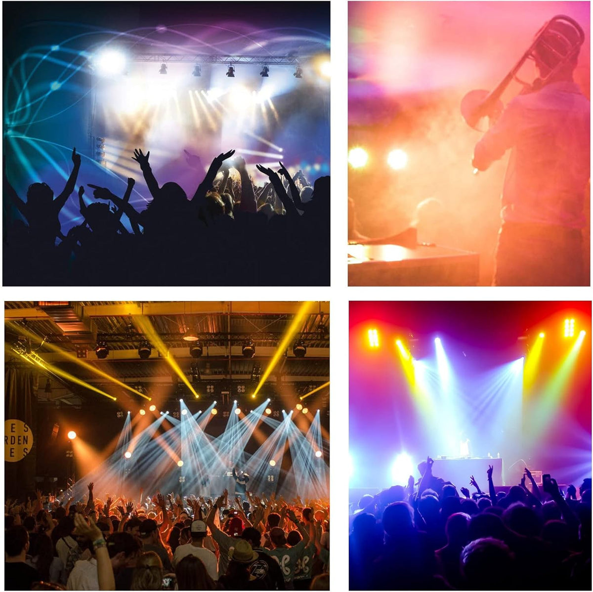 8 Pc RGB Par Can Stage Lights with Remote R183