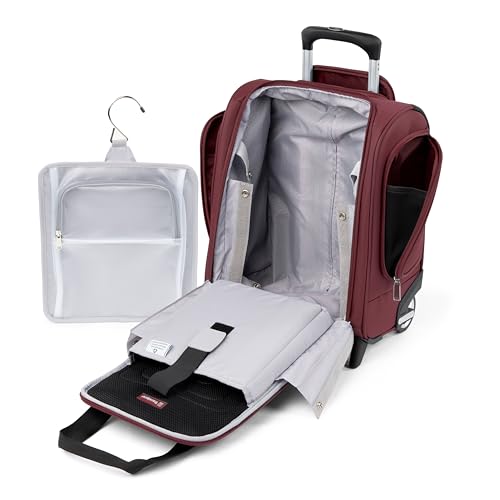 Slate Green Softside Lightweight Rolling Carry on Bag Y2490