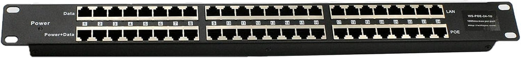24 Port Passive PoE Injector with 48V 120W Power Supply K60765