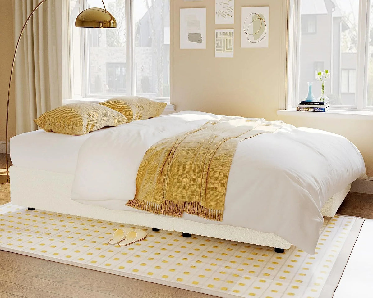 L Shaped Sleeper Sofa with Storage Chaise Q973