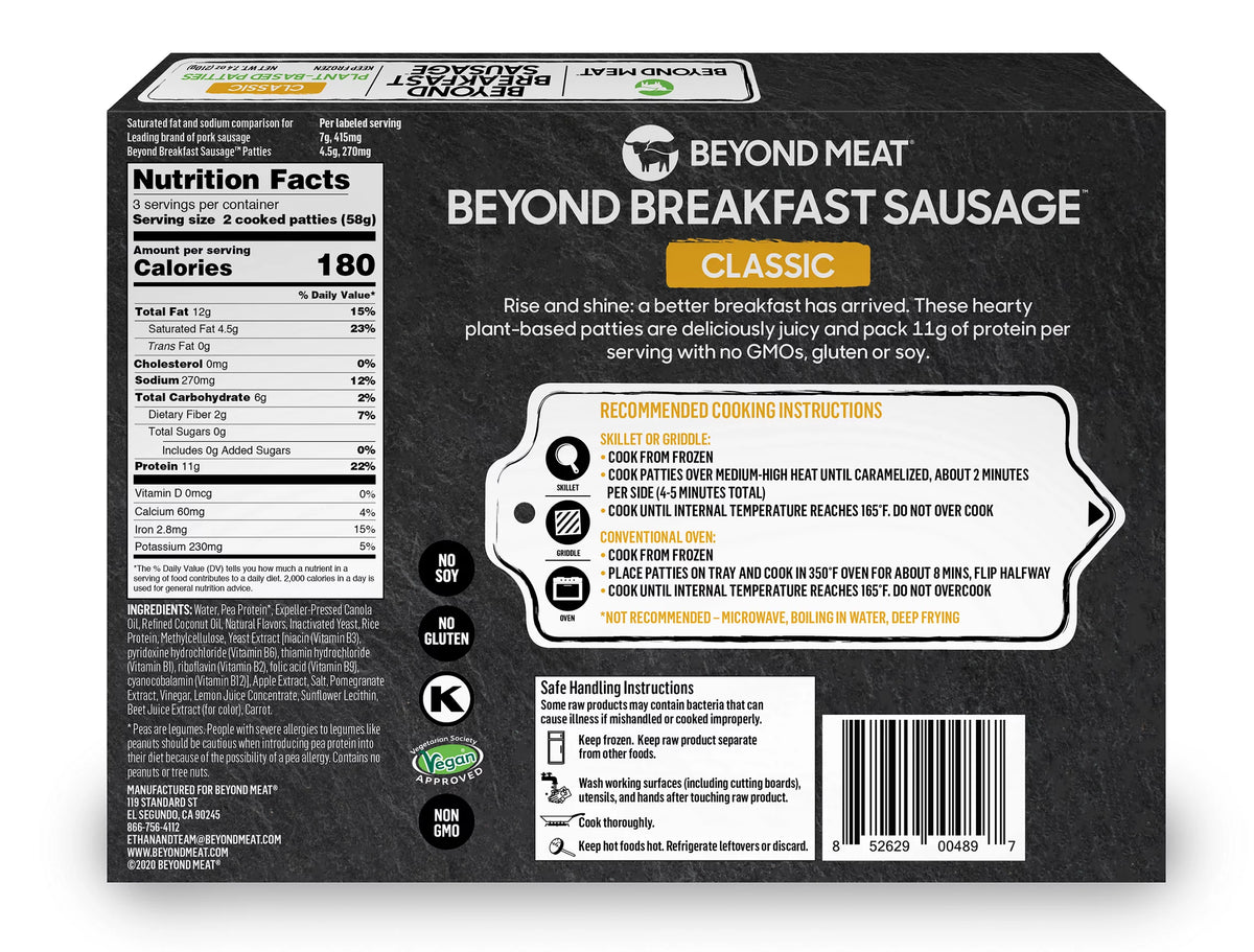 Breakfast Sausage Patty, 7.4 Ounce U60759