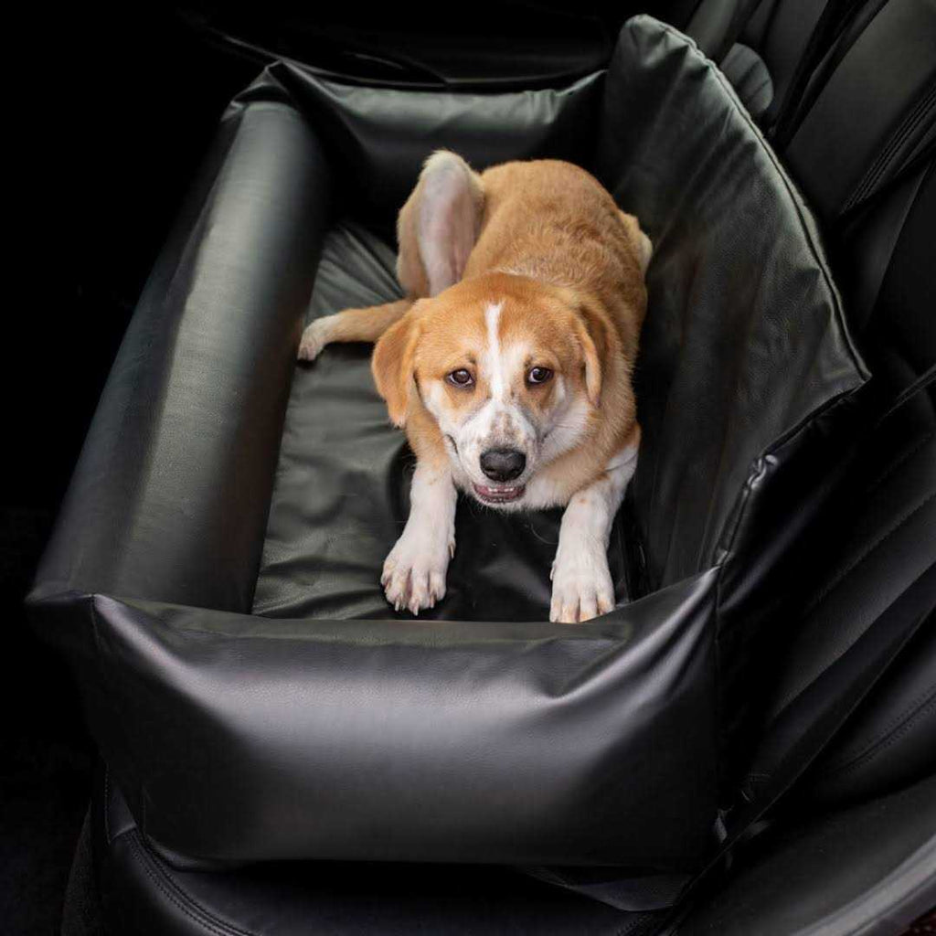 Faux Leather Memory Foam Dog Car Bed D678
