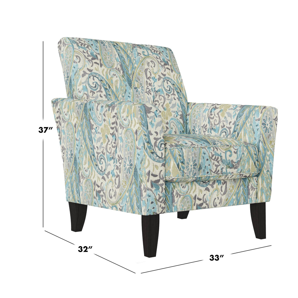 Transitional Flared Arm Armchair D780882