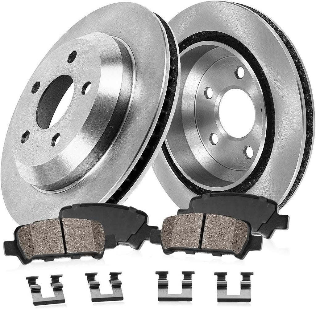 5 Lug Brake Rotors with Ceramic Brake Pads and Hardware N94807