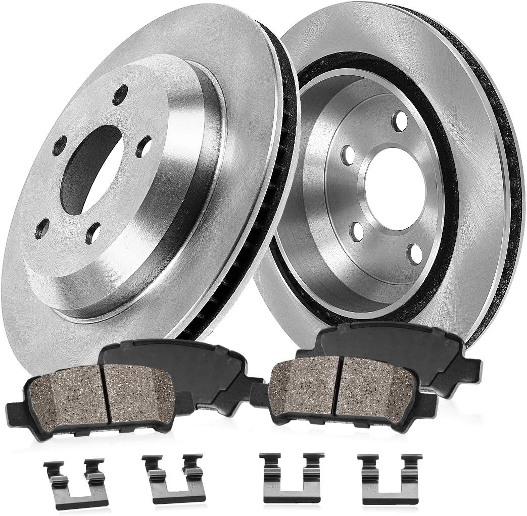5 Lug Brake Rotors with Ceramic Brake Pads and Hardware N94807