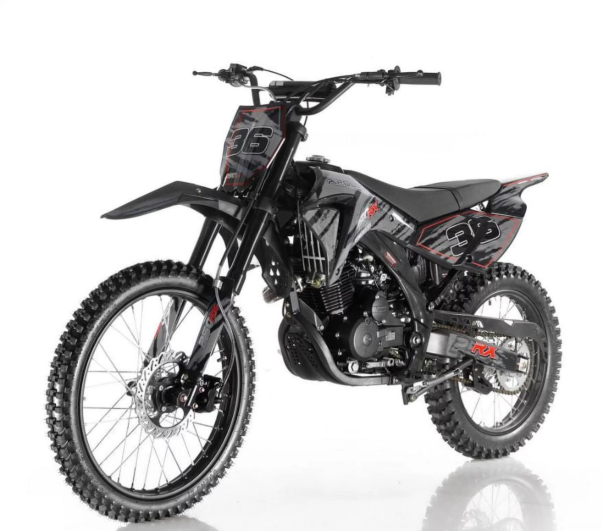 Black 250CC Manual Clutch Dirt Bike J957