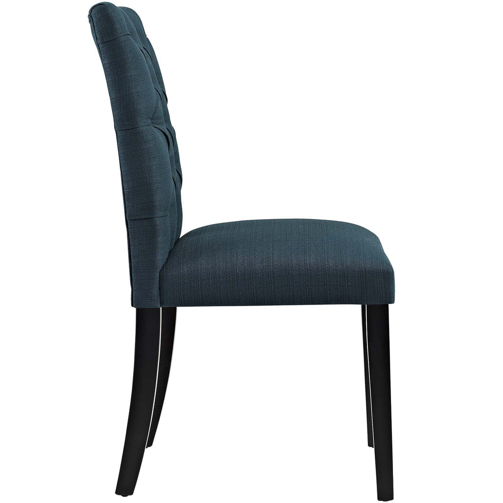 Azure Button Tufted Fabric Dining Chair I709667