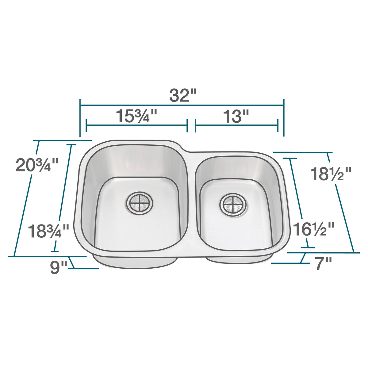 Offset Stainless Steel Sink O63240
